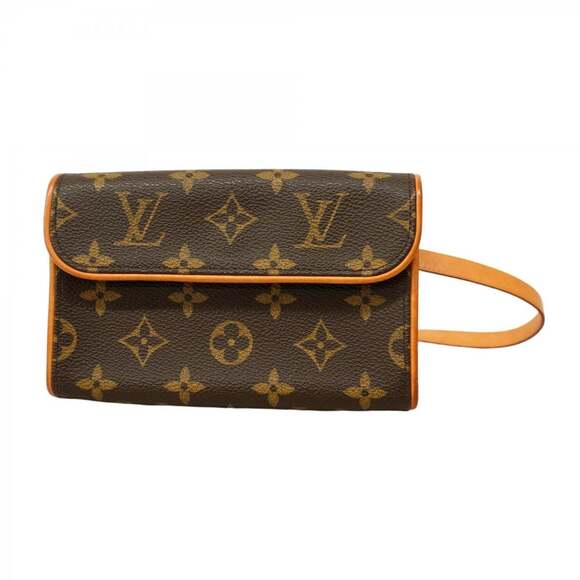 LOUIS VUITTON Authentic Brown Monogram Pochette Fanny Pack